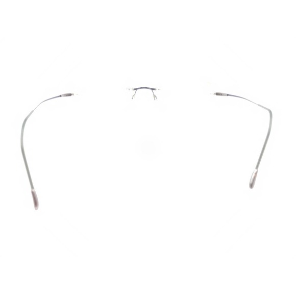 Silhouette 7553 40 6054 Titanium Blue Rimless Eyeglasses Frames 52-19 140 - Picture 5 of 12